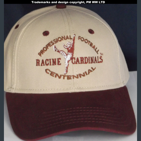 Racine Cardinals Pro Football year one 1920 embroidered two-tone ballcap