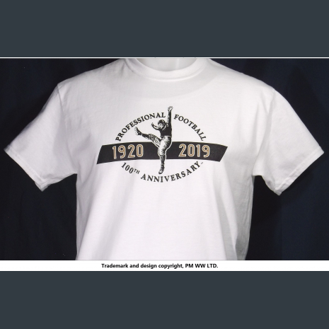 Pro Football 100th Anniversary 1920-2019, quality cotton shirt