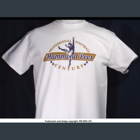 Hammond Pros, Pro Football year one 1920 team, quality cotton shirt