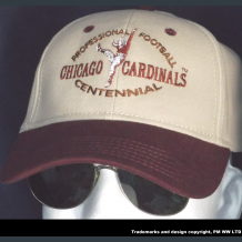 profootball100.com  CHICAGO CARDINALS  embroidered Chicago Cardinals Pro Football year one 1920 embroidered two-tone team ballcap