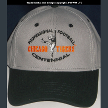 profooball100.com Chicago Tigers embroidered Chicago Tigers Pro Football year one 1920 embroidered two-tone ballcap