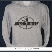 100th Anniversary Pro Football 1920-2019  hoodie with hand warmer pocket