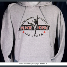 profootball100.com  MUNCIE FLYERS  pullover Muncie Flyers Pro Football year one 1920 hoodie with hand warmer pocket