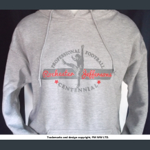profootball100.com  ROCHESTER JEFFERSONS  pullover front Rochester Jeffersons Pro Football year one 1920 hoodie with hand warmer pocket
